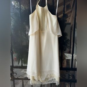 Cream BCGB dress perfect for wedding shower, family pictures